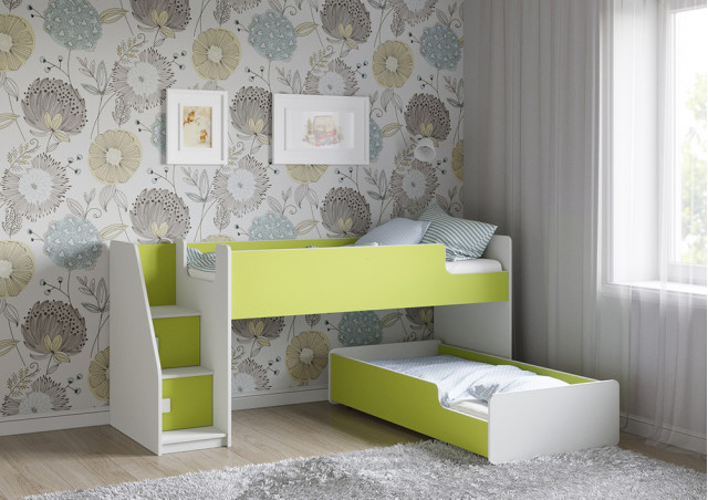 Детская выкатная кровать Легенда К402.41 в Воскресенске